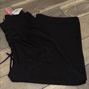 Cider Black Wide-Leg Trousers